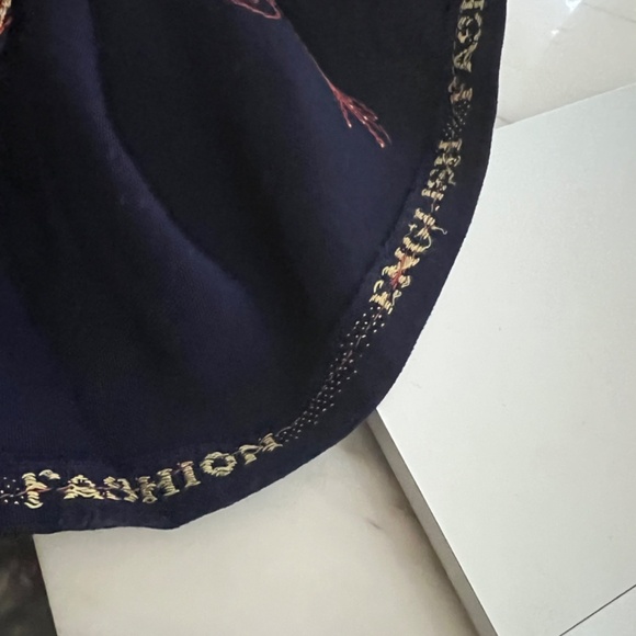 Vintage Caftan, Blue and Gold Tunic or Party Dress - Picture 13 of 14